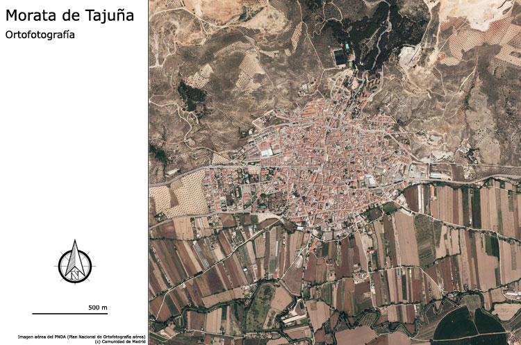 Ortofotografía de Morata de Tajuña