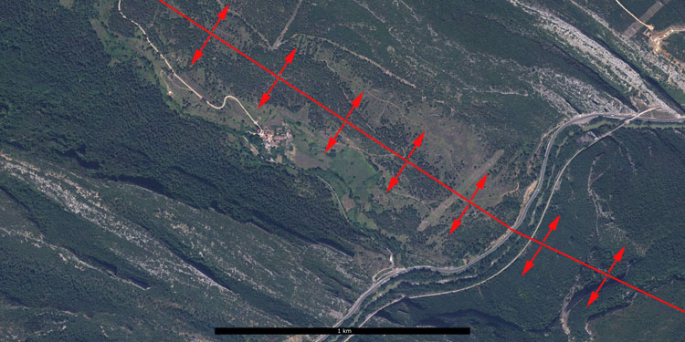 Anticlinal en Trespaderne