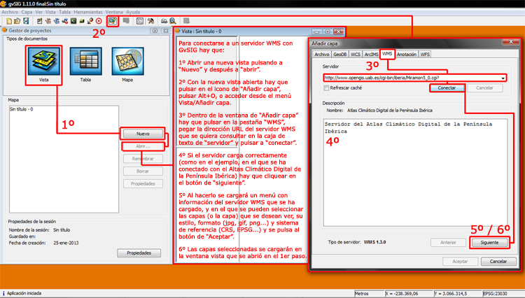 Tutorial WMS en GvSIG